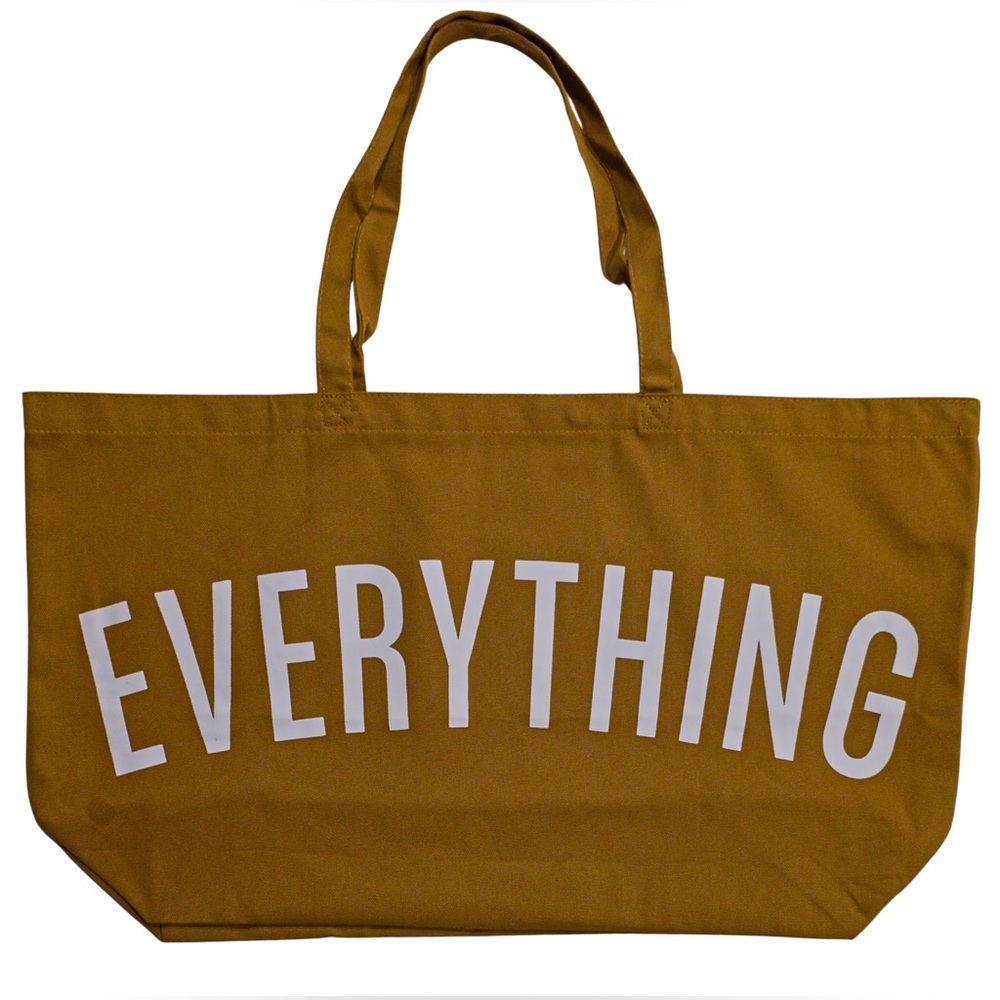“Everything” Extra Large Canvas Tote